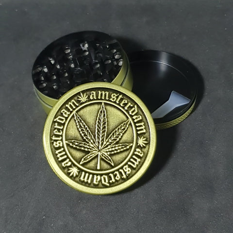 Amsterdam Green - 3 Piece Metal Grinder - 50mm - 3 Part