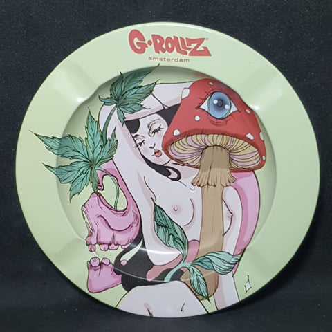 G-Rollz - "Magic Mushroom" Metal Ashtray - 135mm