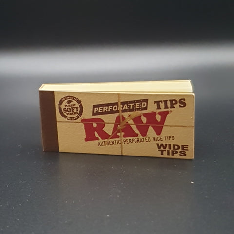 RAW Perforated Wide Tips - Book of 50