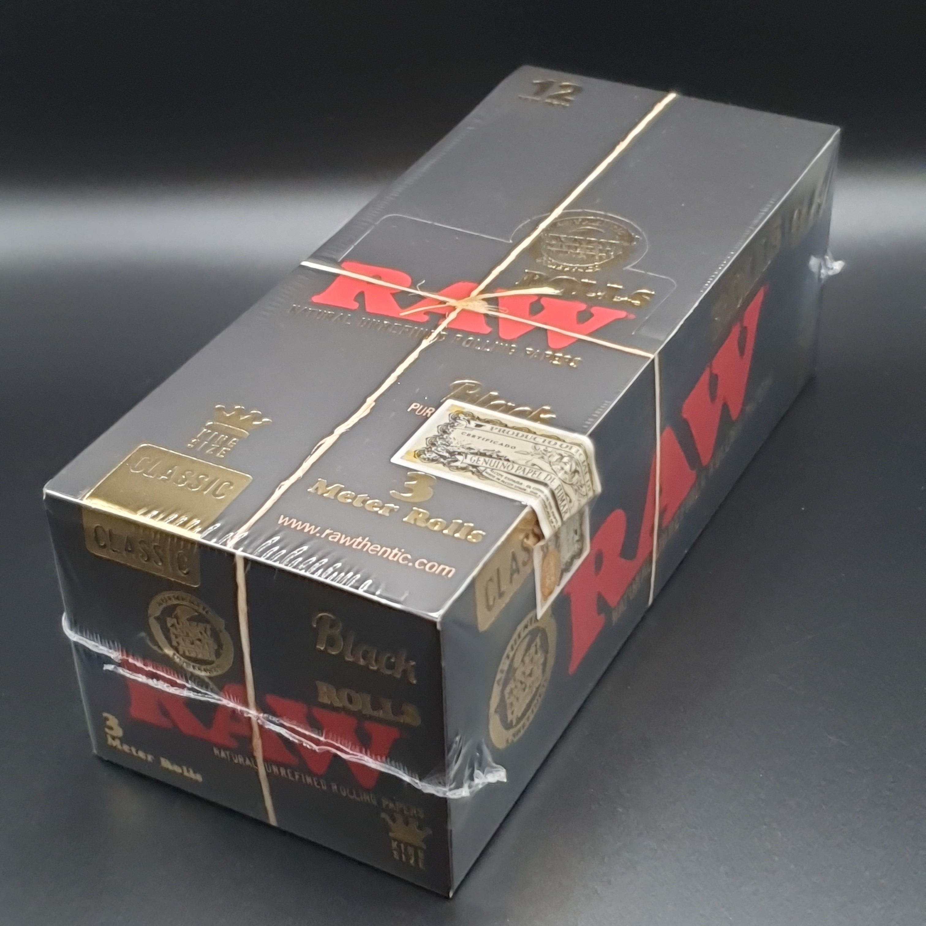 RAW Black Kingsize Rolls - 3 Meter