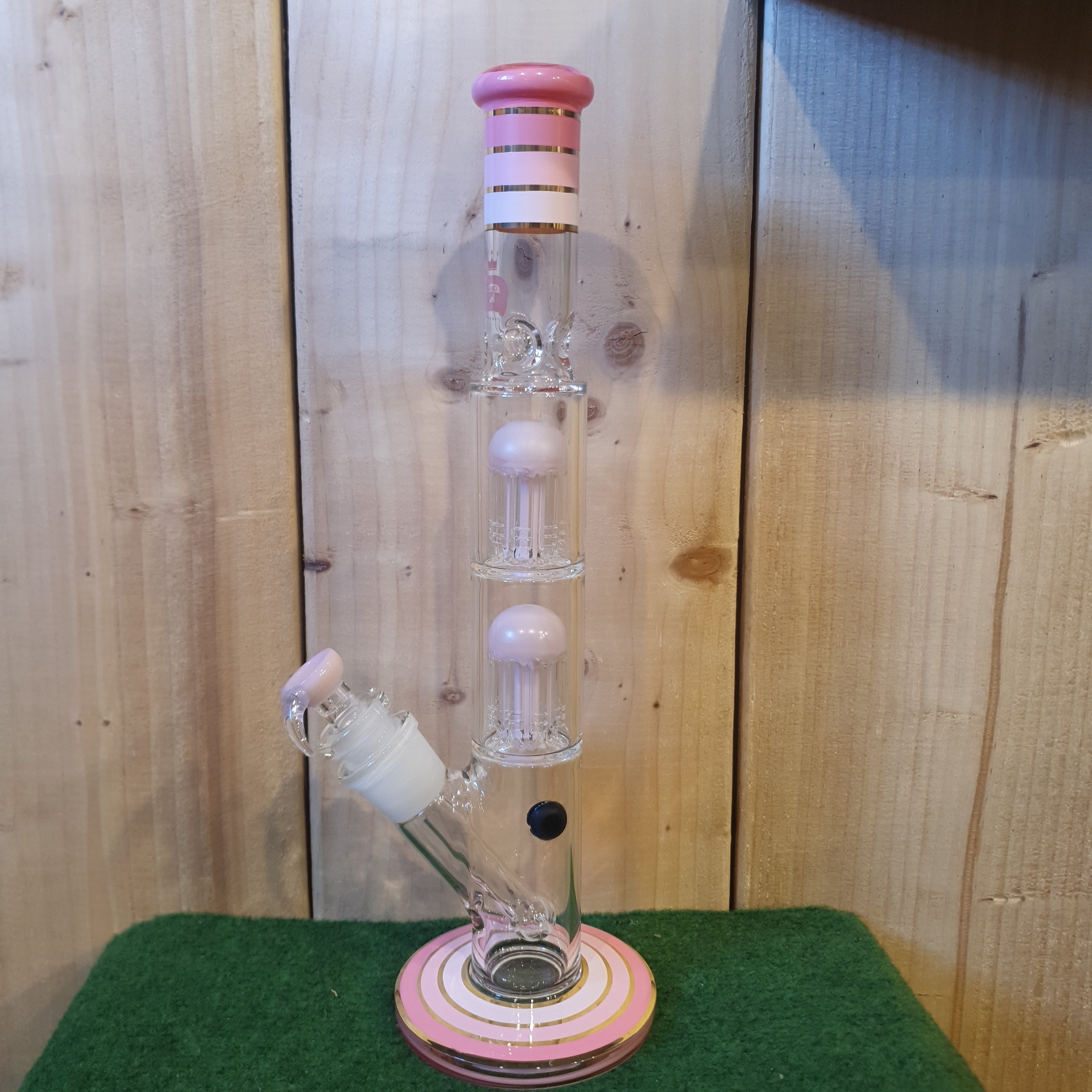 Grace Glass - Big Cane Series - Pink - H: 41cm