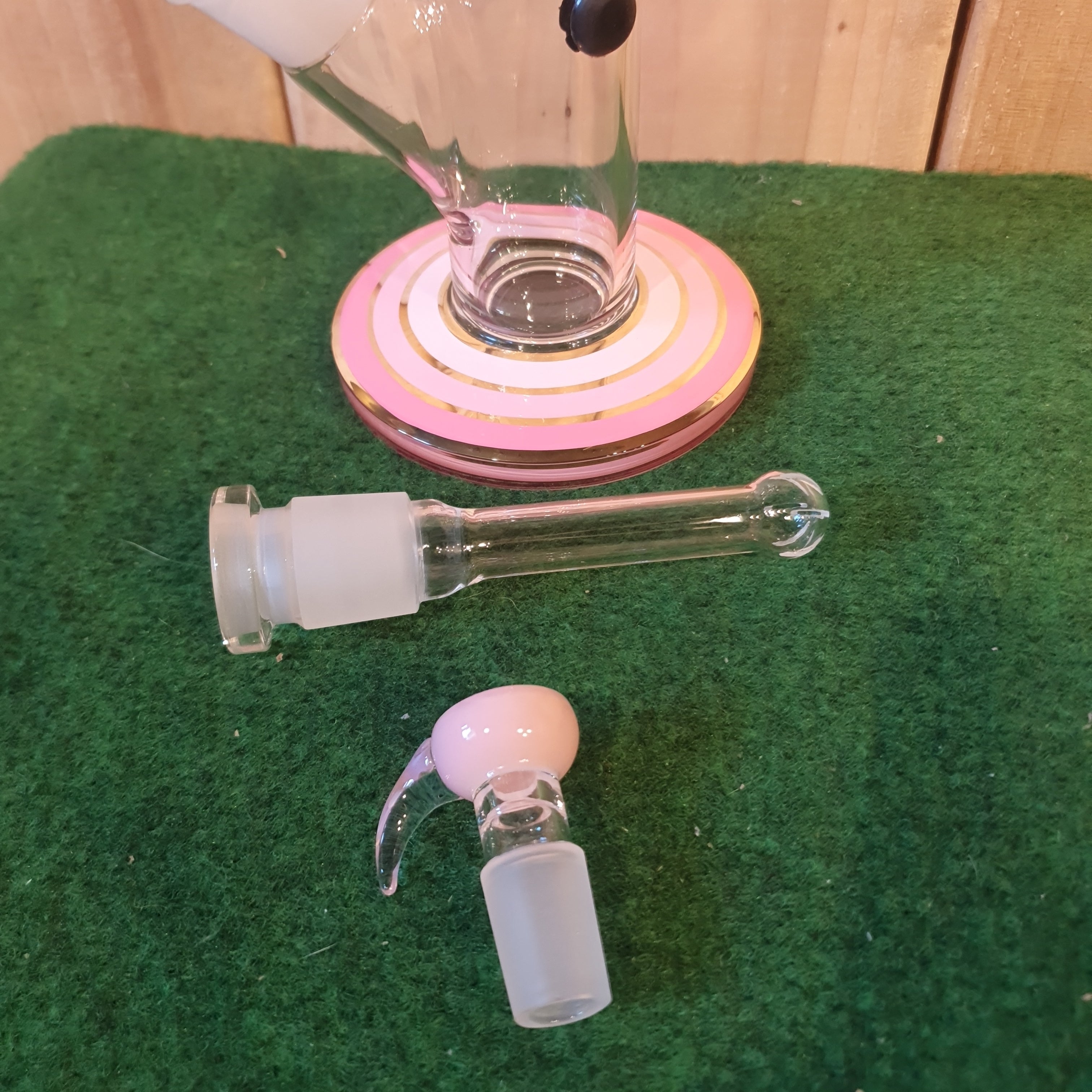 Grace Glass - Big Cane Series - Pink - H: 41cm