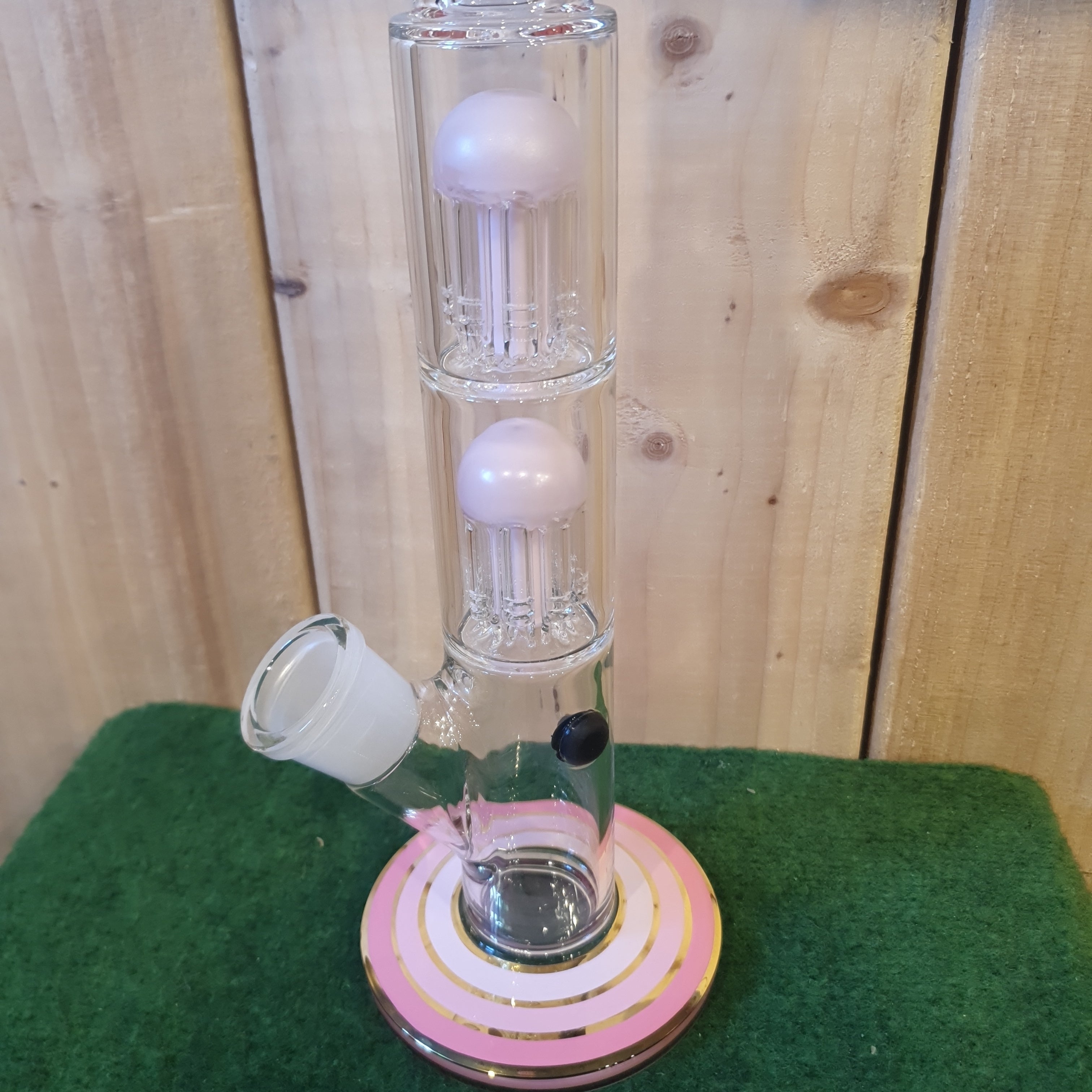 Grace Glass - Big Cane Series - Pink - H: 41cm