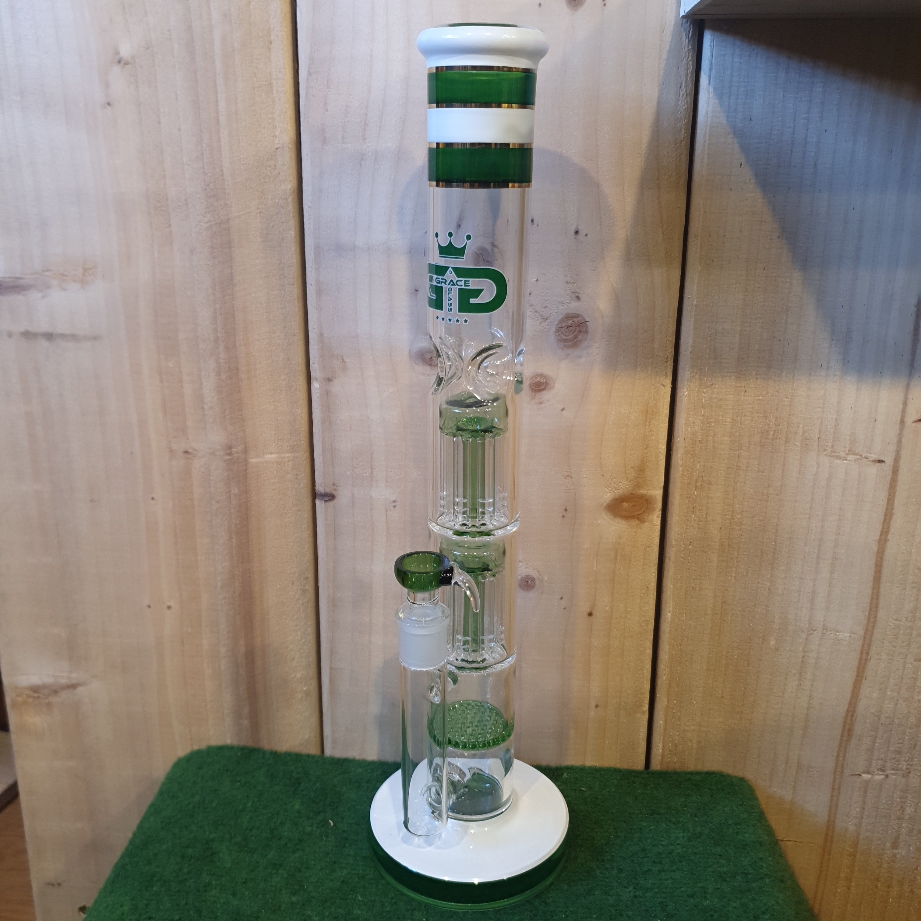 Grace Glass - Tower Series - Green - H: 45cm