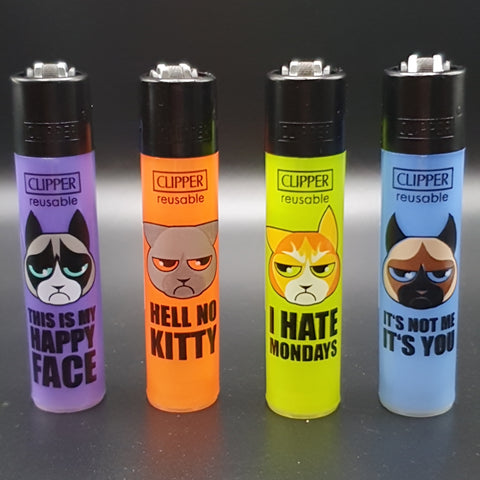 Clipper Lighter - Angry Cats