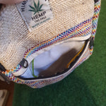Handmade Himalayan Mini Hemp Backpack - Rainbow