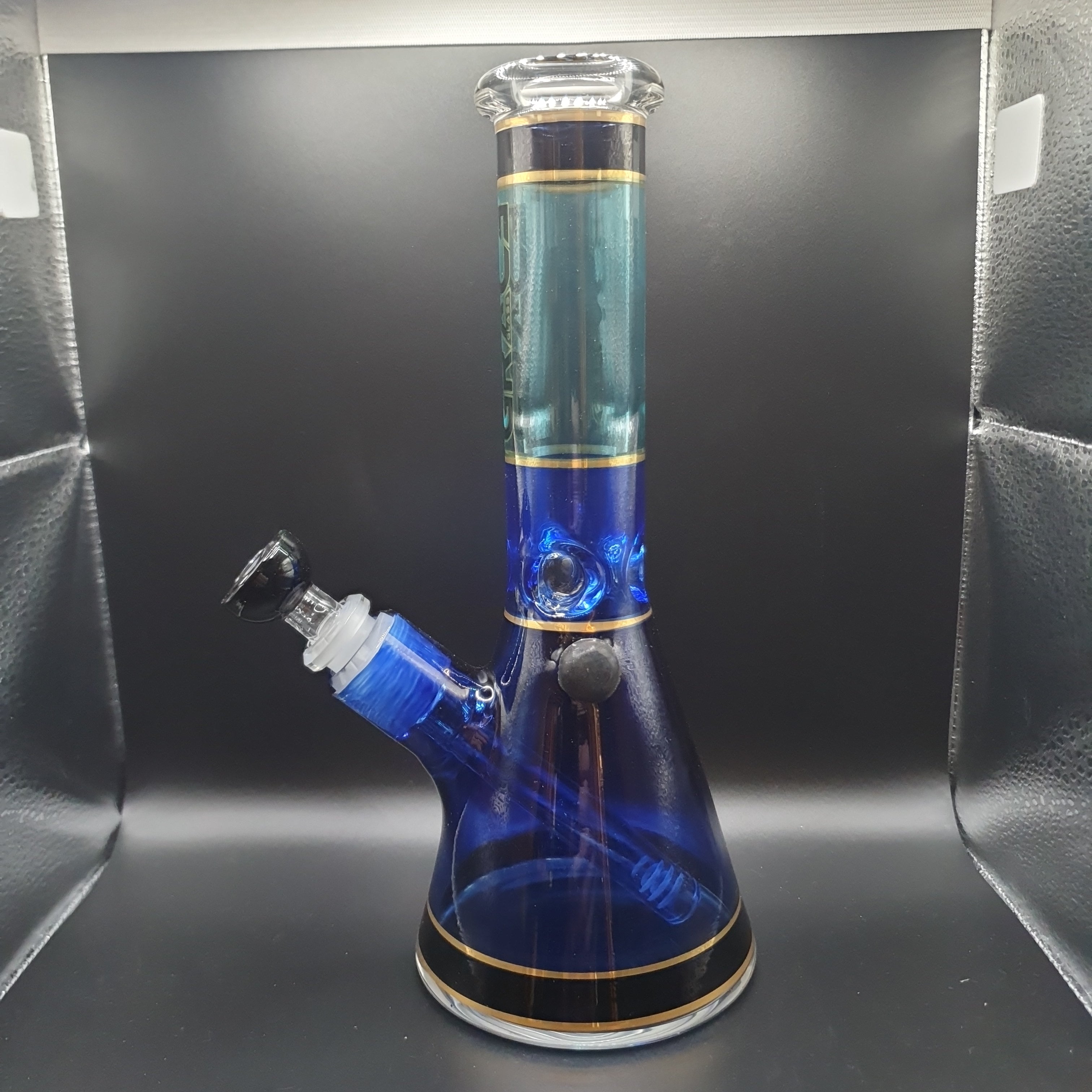 Grace Glass - Baby Beaker Style Bong - Blue - H: 25cm"