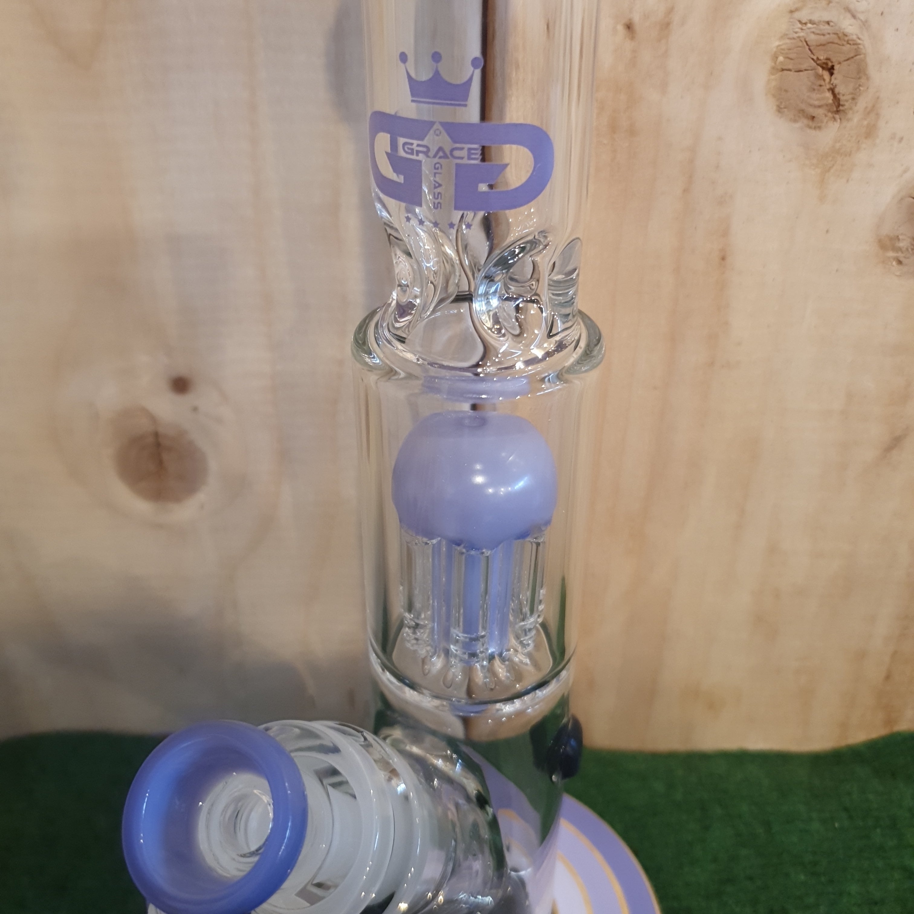 Grace Glass - Small Cane Series - Purple - H: 32.5cm