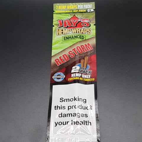 Juicy Jay's Terpene Enhanced Hemp Wraps - 2 Pack - Red Storm