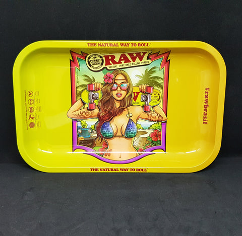 RAW Metal Rolling Tray - Brazil 2 - Small