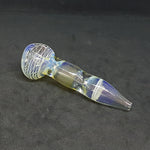 White Bubble Glass Pipe - 10cm