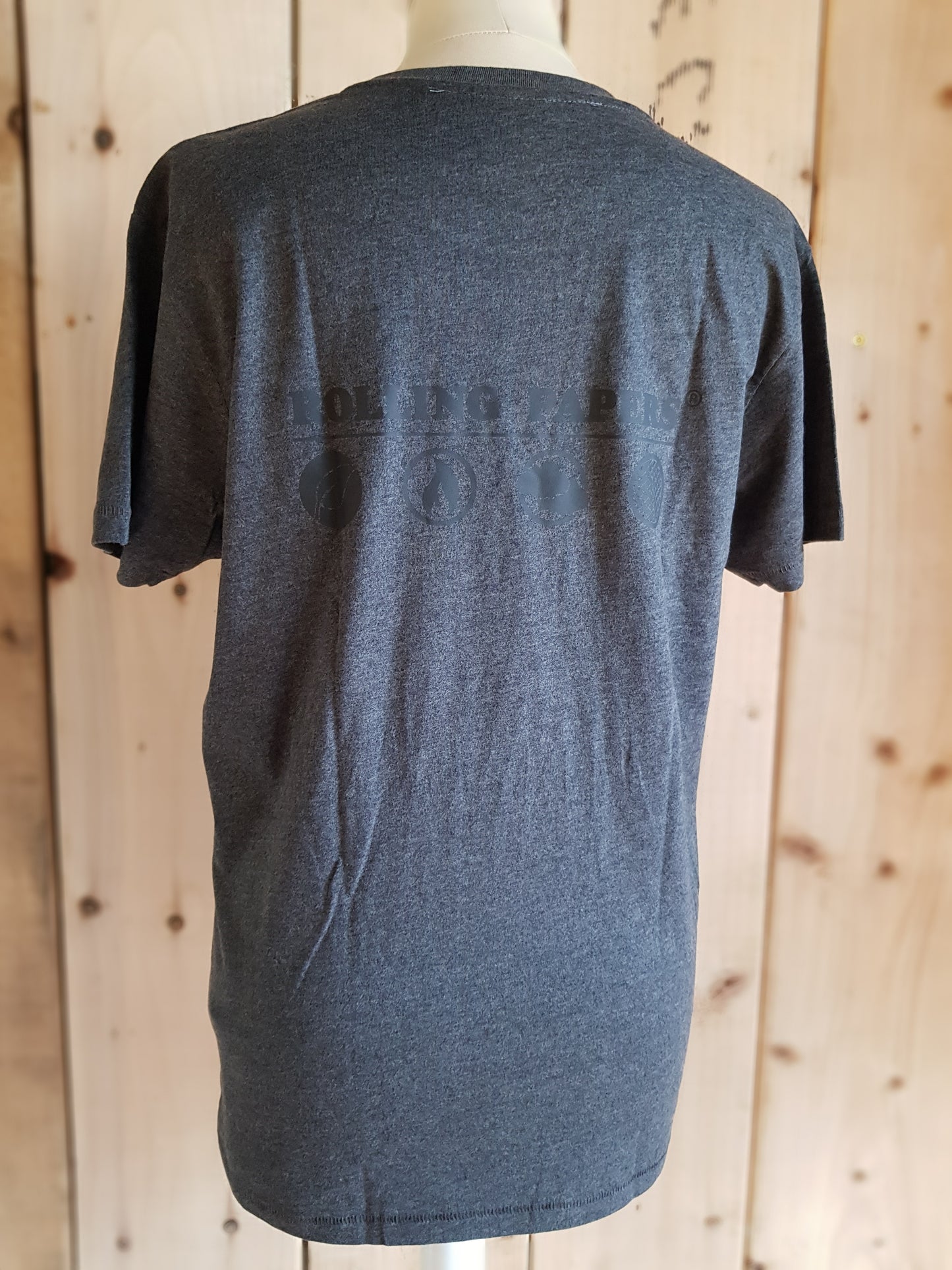 RAW Vloei Zwart op Grijs T-shirt