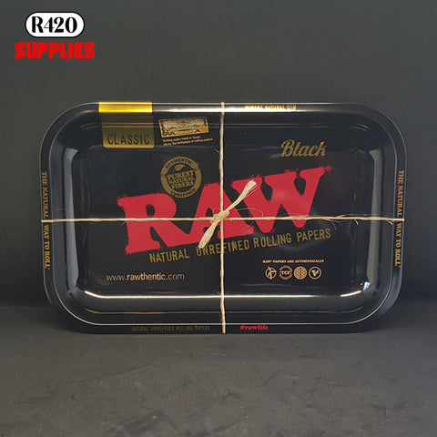 RAW Metal Rolling Tray - Black - Small